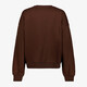 Dames sweater met opdruk bruin