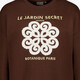 Dames sweater met opdruk bruin