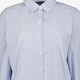 Dames overhemdblouse met strass steentjes lichtblauw
