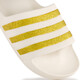 Adilette Aqua dames badslippers wit goud