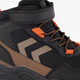 Hoge jongens outdoor sneakers zwart bruin