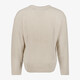 Ribgebreide heren trui beige