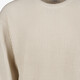 Ribgebreide heren trui beige
