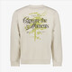 Heren sweater met backprint beige