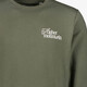 Heren sweater met backprint groen