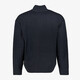 Ribgebreide heren trui met kraag donkerblauw