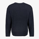 Ribgebreide heren trui donkerblauw
