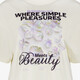 Dames T-shirt met opdruk ecru