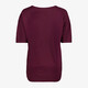 Dames training T-shirt bordeauxrood