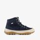 Suède dames veterboots blauw