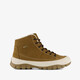 Suède dames veterboots cognac