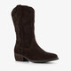 Suède dames cowboylaarzen bruin
