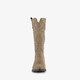 Suède dames cowboylaarzen beige