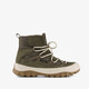 Suède dames veterboots groen