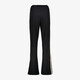 Dames wide leg broek met bies zwart