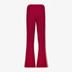 Dames wide leg broek met bies rood