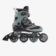 Dames semi-softboot skeelers zwart groen