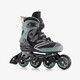 Dames semi-softboot skeelers zwart groen