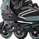Dames semi-softboot skeelers zwart groen