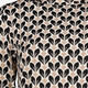 Dames coltrui met grafische bloemenprint beige