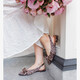 Dames slingbacks met strik en panterprint