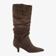 Slouchy dames laarzen bruin