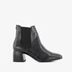 Dames enkellaarsjes mt croco print zwart