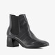 Dames enkellaarsjes mt croco print zwart