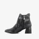 Dames enkellaarsjes mt croco print zwart