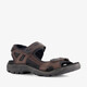 ECCO Offroad leren heren sandalen zwart