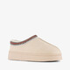 Gevoerde meisjes pantoffels beige