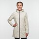 Lange gevoerde dames regenjas lichtbeige