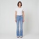 Dames flared jeans lichtblauw