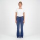 Dames flared jeans donkerblauw