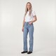 Dames wide leg jeans lichtblauw lengte 31