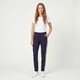 Dames broek met bies blauw