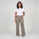 Dames wide leg jeans luipaardprint lengte 33
