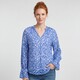 Twoday dames blouse blauw met patroon