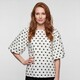 Dames top met polkadots wit