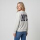 Dames sweater met backprint grijs
