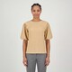 Dames top met pofmouwen beige