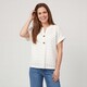Gehaakt dames T-shirt wit