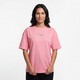Dames T-shirt met backprint roze