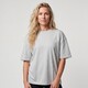 Oversized dames T-shirt grijs
