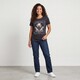 Dames T-shirt met opdruk zwart