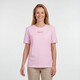 Dames T-shirt met backprint roze