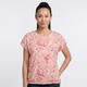 Dames top met paisley print rood creme