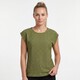Dames T-shirt met print groen