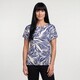 Dames top met print blauw wit