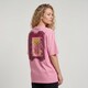 Dames T-shirt met film backprint roze